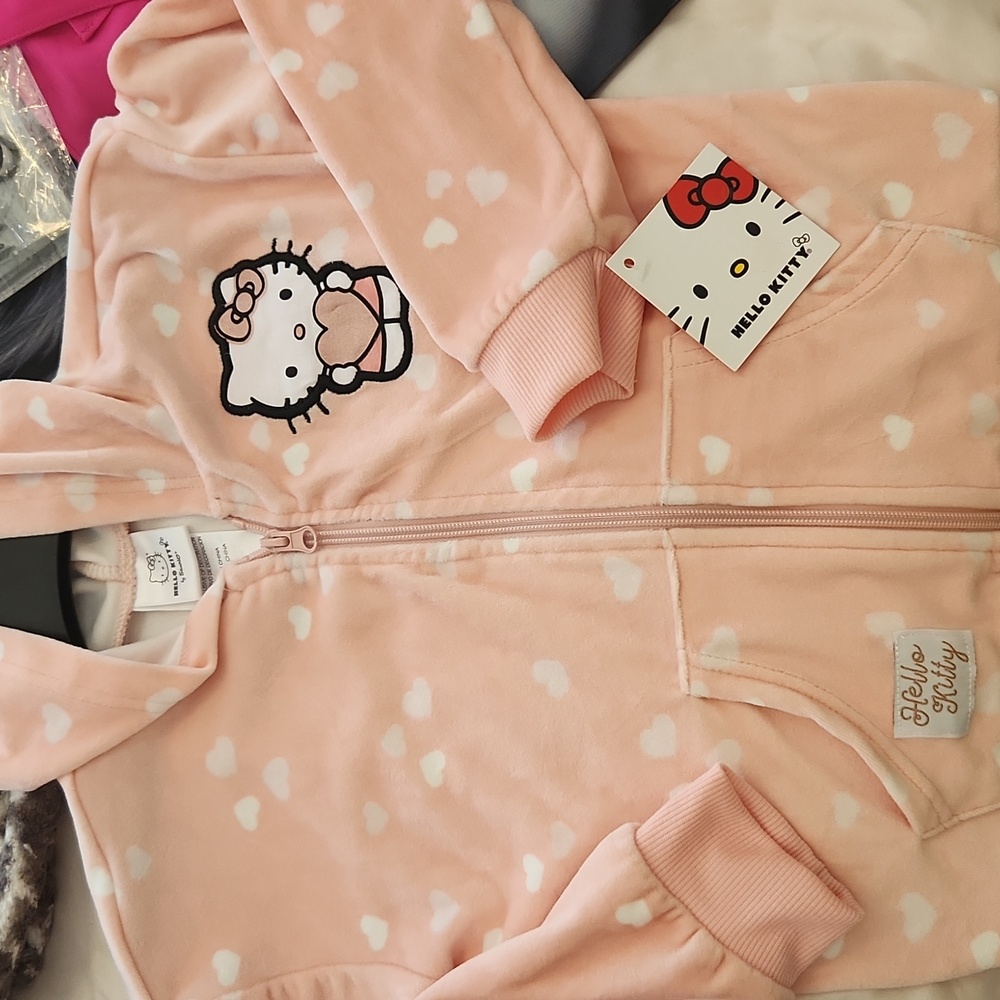Hello Kitty Peach Hoodie for Kids NWT